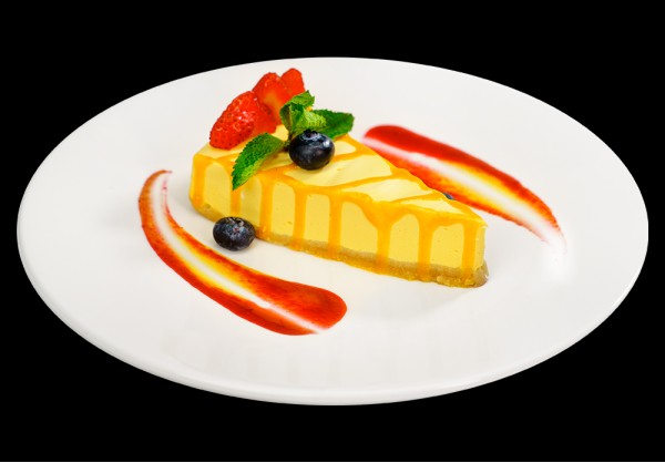 Mango coconut cheesecake
