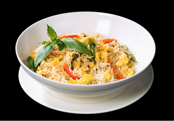 Rice with vegetables Thai style