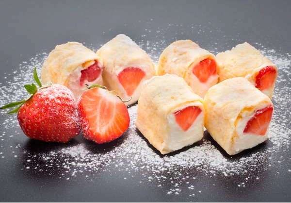 Strawberry sushi